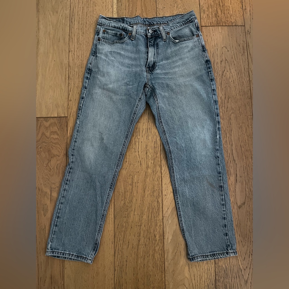 Levi's 541 Light Blue Denim Jeans 32/30 nice aging and clean